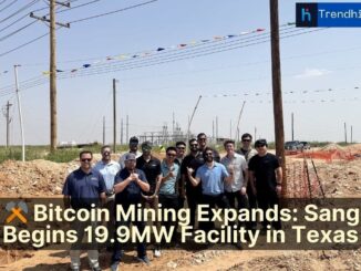 ⚒️ Bitcoin Mining Expands: Sangha Begins 19.9MW Facility in Texas