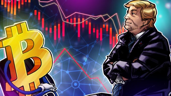 Bitcoin price drops 4% as Trump EU tariff talk liquidates Bitcoin price drops 4% as Trump EU tariff talk liquidates over $300M