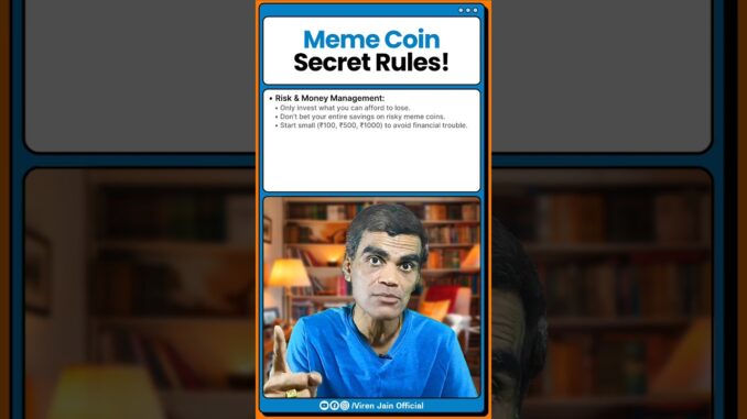 Crypto Trading Guide: Meme Coins Kaise Kharide & Bitcoin Me Kaise Invest Kare | Viren Jain #Shorts