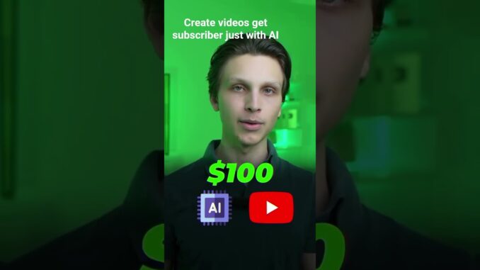 Just start making money on YouTube just with AI tools for beginners#youtubepremium#shorts#subscribe