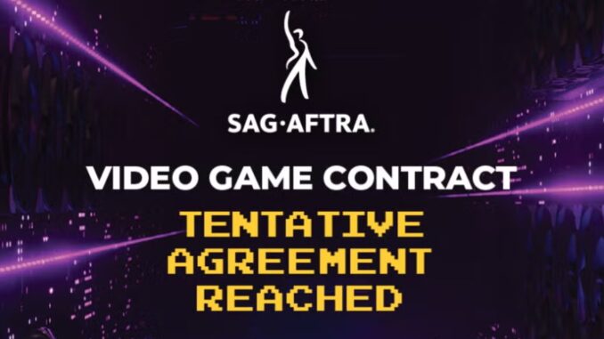 SAG-AFTRA actors union reaches agreement with game companies to stop SAG-AFTRA actors union reaches agreement with game companies to stop strike