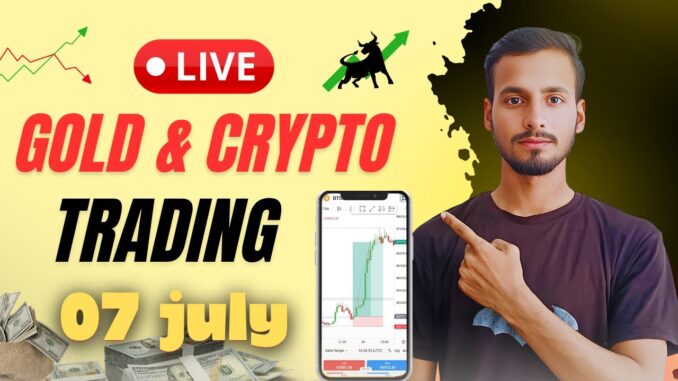 Live Crypto Trading for Beginners | 07/07/2025