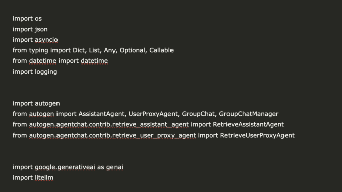 Building a Multi-Agent Conversational AI Framework with Microsoft AutoGen and Building a Multi-Agent Conversational AI Framework with Microsoft AutoGen and Gemini API