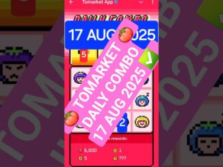Tomarket Daily Combo 17 AUGUST | #dailycombo #tomarket #crypto #coinget #coins #miniapp #telegram