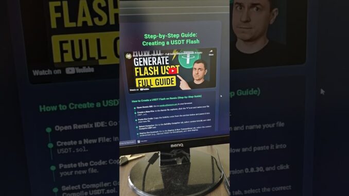 flash usdt for beginners #crypto #usdt #makemoney