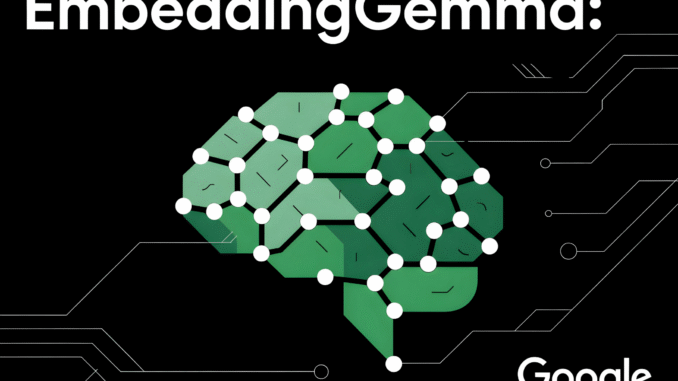 Google AI Releases EmbeddingGemma: A 308M Parameter On-Device Embedding Model Google AI Releases EmbeddingGemma: A 308M Parameter On-Device Embedding Model with State-of-the-Art MTEB Results