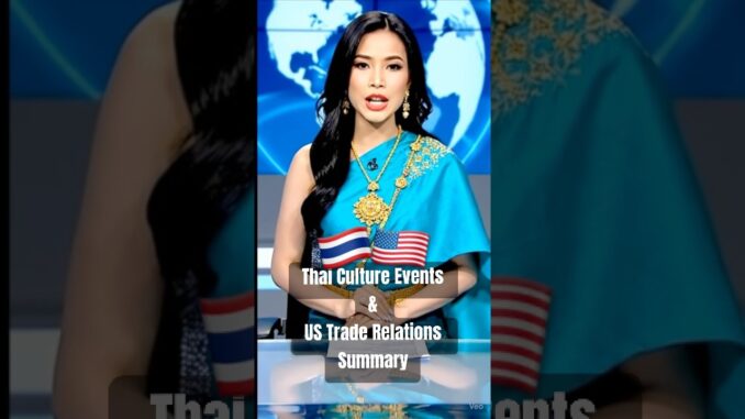 Thai Cultural Events and US Trade Relations Summary #ai #news #thai #us #event #dc