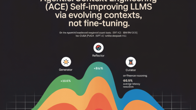 Agentic Context Engineering (ACE): Self-Improving LLMs via Evolving Contexts, Not Agentic Context Engineering (ACE): Self-Improving LLMs via Evolving Contexts, Not Fine-Tuning