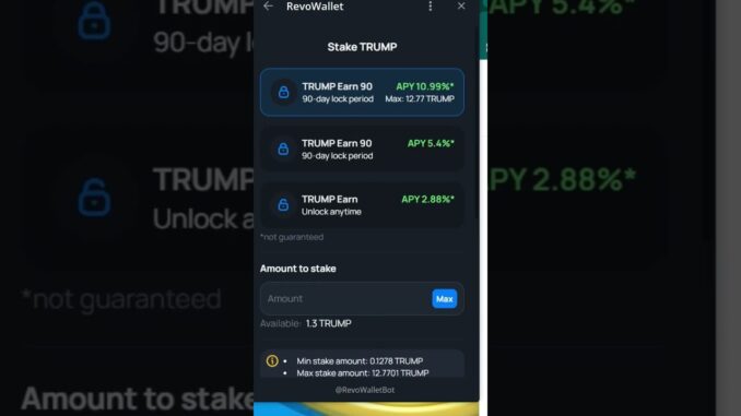 Fai fruttare le tue crypto con RevoWallet 🚀