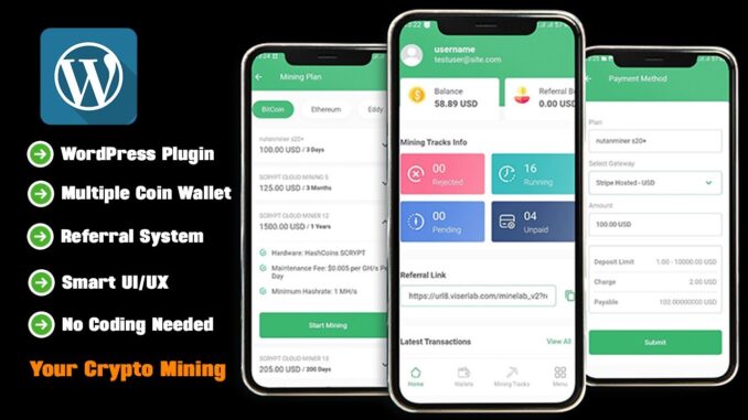 WordPress Crypto Mining Platform Tutorial – No Coding Needed