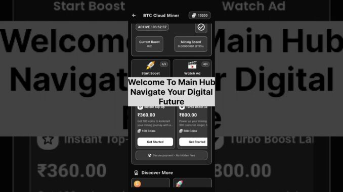 CryptoTech BTC Mining App