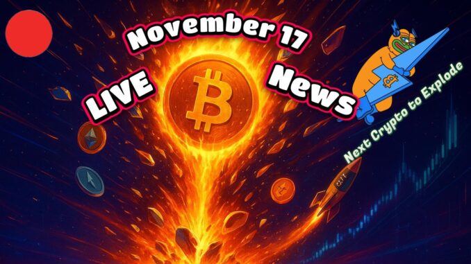 Next Crypto to Explode Live News Today: Timely Insights for Chart Sniffers (November 17)
