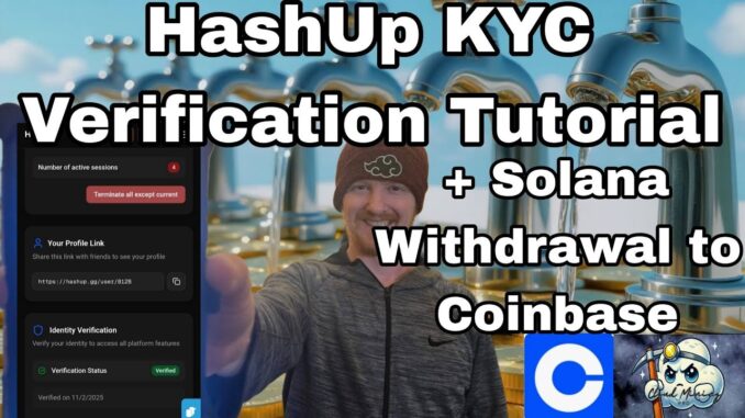 Hashup Free BTC + Crypto Faucet KYC Verification Tutorial
