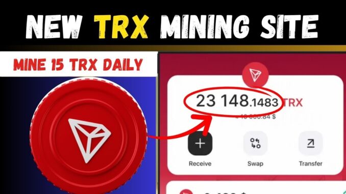 New TRX Mining Website 2025  🤑 | Crypto Cloud Mining | Crypto Mining Platform | Crypto
