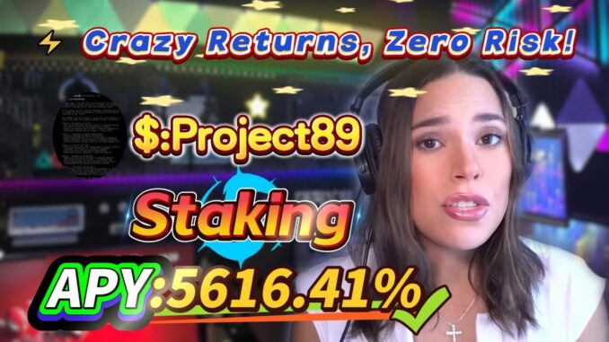🧠 Solana staking for beginners — real Project89 mining with stable 5616.41% APY returns!