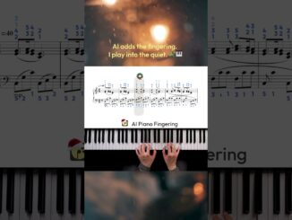 AI Piano Fingering Demo —Silent Night #pianotutorialforbeginners