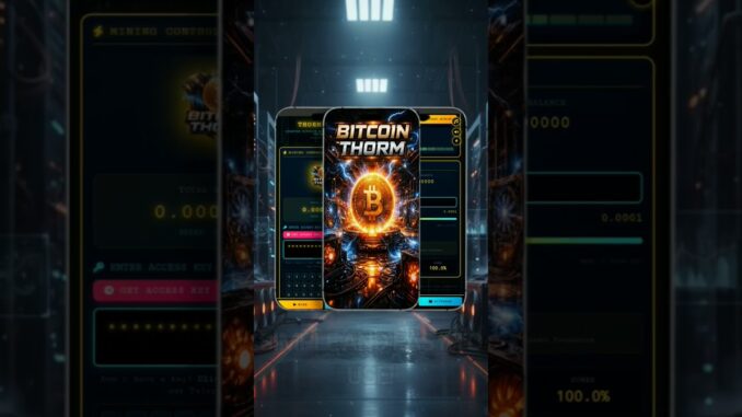 Bitcoin Thorm - Storm-Powered Bitcoin Mining App | Official Promo#crypto#btcsapp#ethereummining