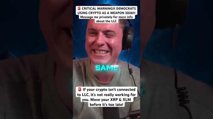 🚨 CRITICAL WARNING!!! DEMOCRATS USING CRYPTO AS A WEAPON 2026!!! #crypto #news #xrp #fyp #reels
