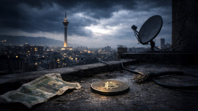 Can Bitcoin help amid internet blackouts after Iran's currency collapsed 95% overnight?