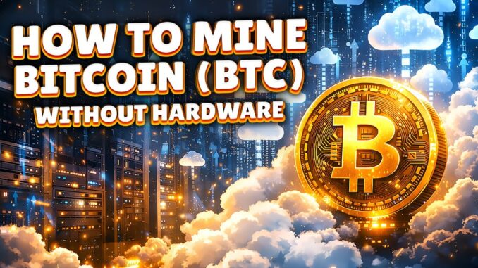 How to Mine Bitcoin Without Hardware in 2026: Easy Cloud Mining Tutorial for Beginners
