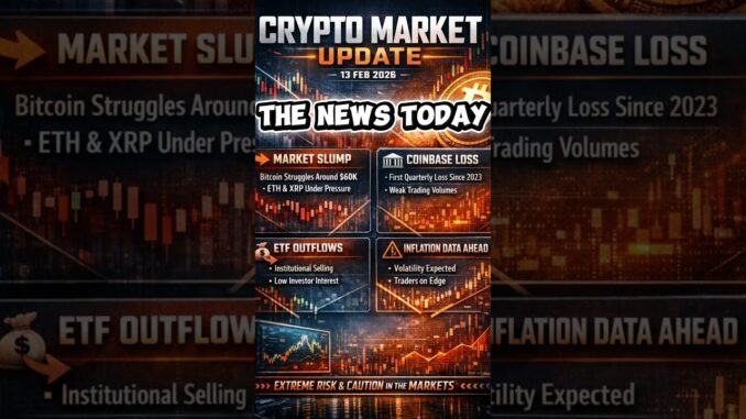 Today’s Crypto News 02/13/26 #bitcoin #blockchain #crypto