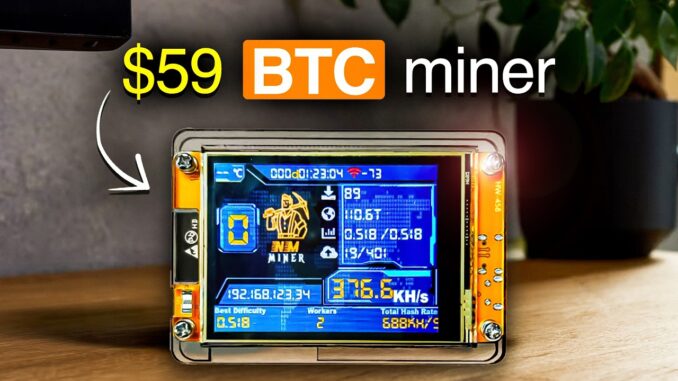 BUDGET Home Miner for Solo BITCOIN Mining!
