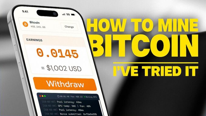 Bitcoin Cloud Mining 2026 | Mine BTC Without GPU or ASIC (Full Walkthrough)