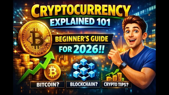 Cryptocurrency Explained for Beginners (2026 Guide) | Crypto 101 – How Bitcoin & Blockchain Work