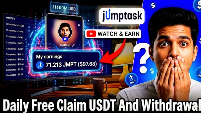 🚀Free USDT Mining App 🤑 new crypto mining | FaucetPay Free Mining💲Jumptask app