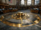 Institutional trading floor built around a vault-like circular mechanism, symbolizing Wall Street’s growing push to control tokenization on its own terms