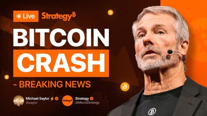 BITCOIN CRASH: Michael Saylor on MSTR Stock Drop – BTC Price Prediction