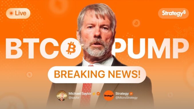 LIVE: Michael Saylor Confirms Massive Bitcoin Move! This Changes Everything for BTC Price!