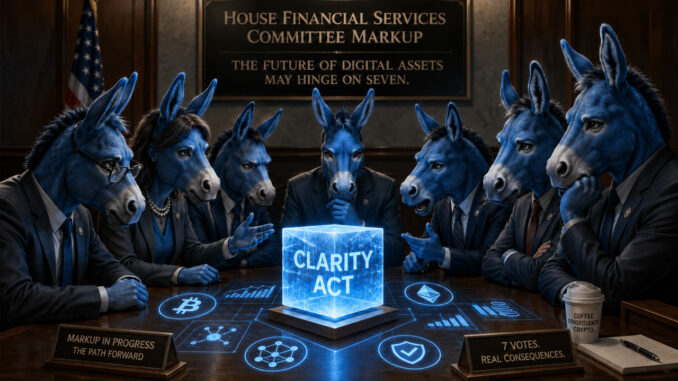 CLARITY Act’s markup progress now hinges on these Democrat lawmakers