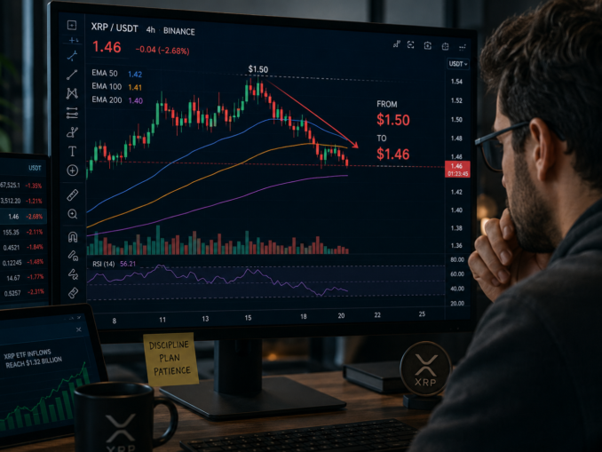 XRP retesting the $1.45 support level