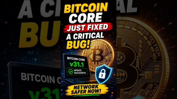 Bitcoin Core Just Fixed a Critical Bug! #Shorts
