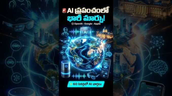 🚨 OpenAI కొత్త డివైస్! Googleకు షాక్! Apple AI అప్‌డేట్ | AI News Telugu