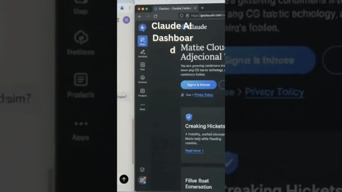 Claude AI Dashboard | Complete Overview for Beginners