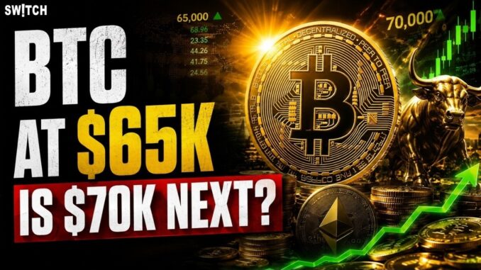 Crypto Market Pulse: BTC At $65K— Is $70K Next?। Top News of The Day। Powered by CoinSwitch