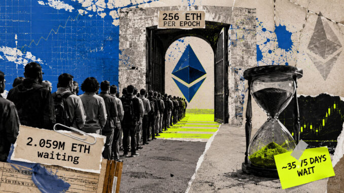 Ethereum has a $5 billion staking traffic jam