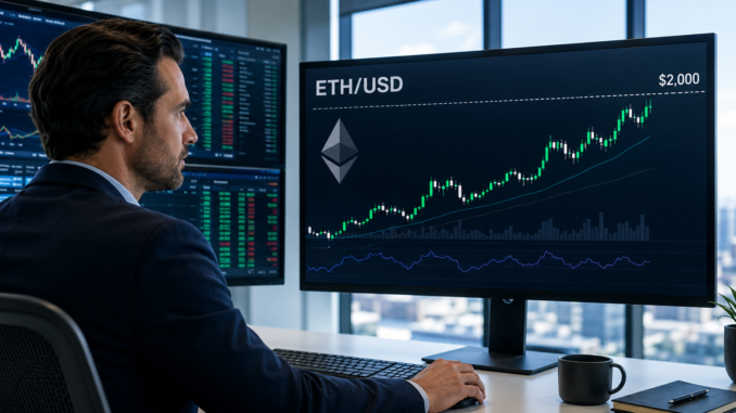 Ethereum holds above $1,900 as bulls target the $2,000 resistance