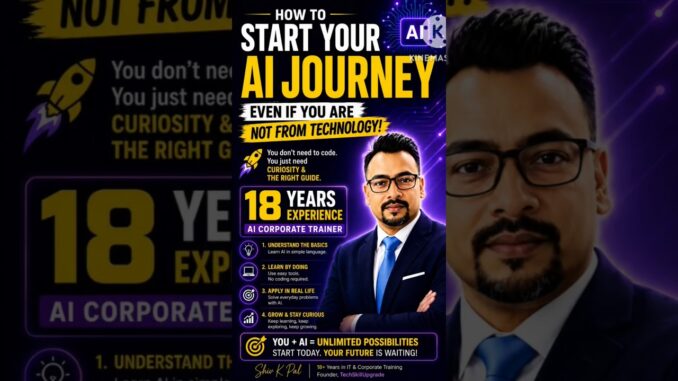 How to start AI journey Ai for beginners#aibasics #genai #beginners