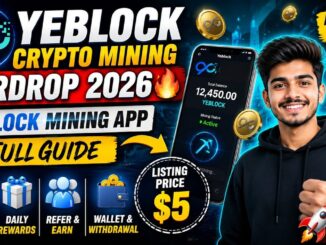 Yeblock Crypto Mining Airdrop 2026🔥 A-Block Mining App Full Guide |Yeblock Airdrop Update & Listing