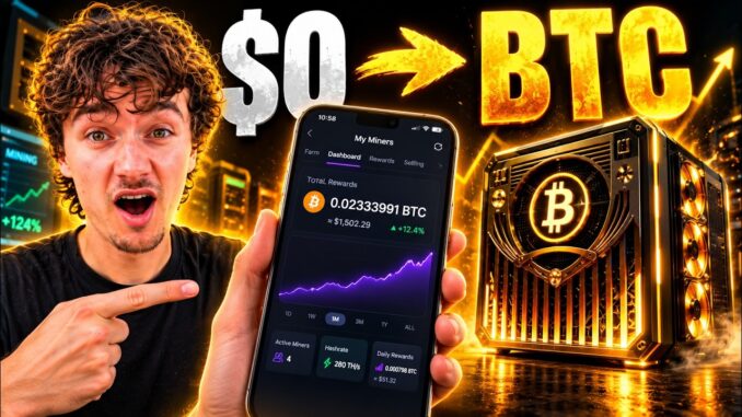 2026 में सिर्फ अपने फोन से Bitcoin Mining शुरू करें!