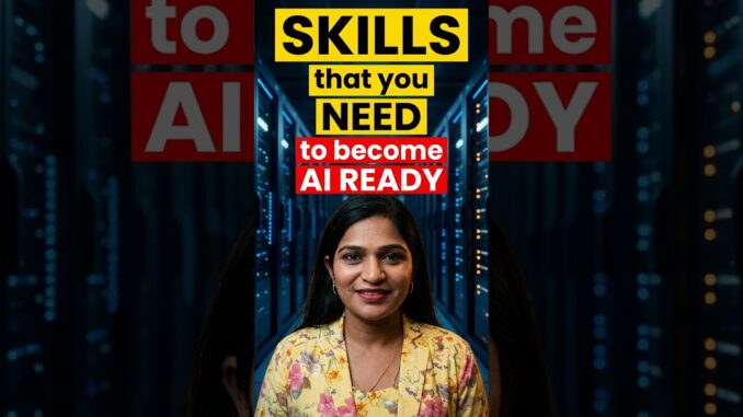 AI Skills that Student must Learn in 2026 || AI Roadmap for Beginners🔥#shorts