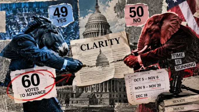CLARITY Act needs 3 more senators and a race against the clock for a 2026 revival