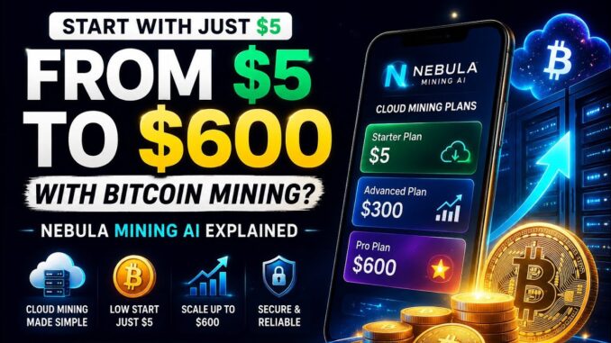Can you start exploring Bitcoin cloud mining with just $5? ₿🚀