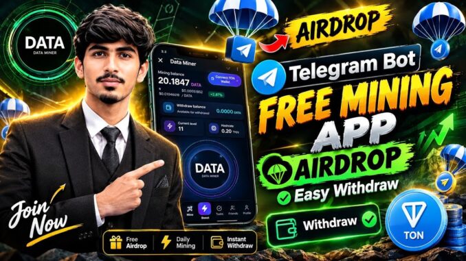 || DATA MINER AIRDROP || FULL GUIDE || FREE EARNING||