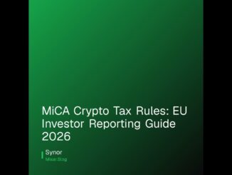 MiCA Crypto Tax Rules: EU Investor Reporting Guide 2026