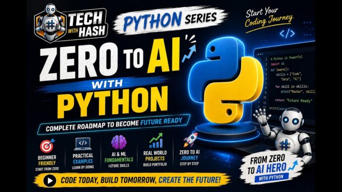 Python Zero to AI: Complete Introduction for Beginners (2026)
