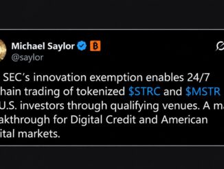 Saylor Says SEC Exemption Puts Tokenized MSTR and STRC Onchain 24/7